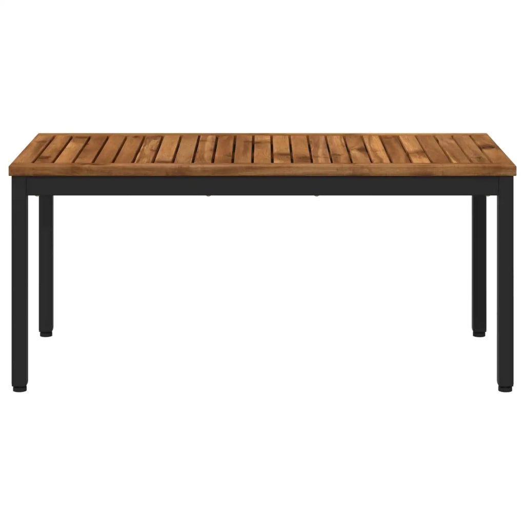 Tavolino da salotto Naturale e Nero 50 x 100,5 x 45 cm 901283
