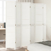 Divisorio Ambienti | Divider per stanze | Paravento 6Pannelli Bianco Legno Massello di Paulownia
