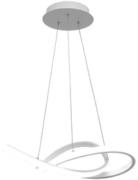 Lampada Da Soffitto Pensile Ring Moderno Led+telecomando App392-cp Bianco