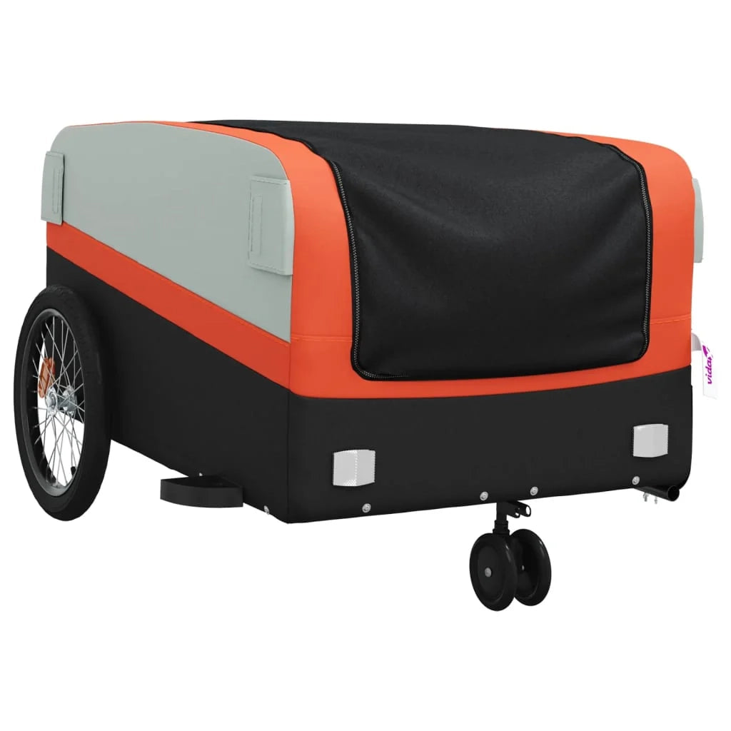 Rimorchio per trasporto biciclette capacità 45 kg ferro arancione 02_0044166