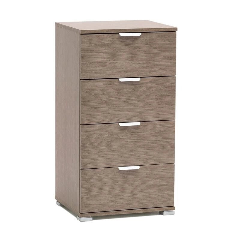 MOBILETTO A CASSETTIERA CON 4 CASSETTI ROVERE GRIGIO 45 X 38 X H85 CM