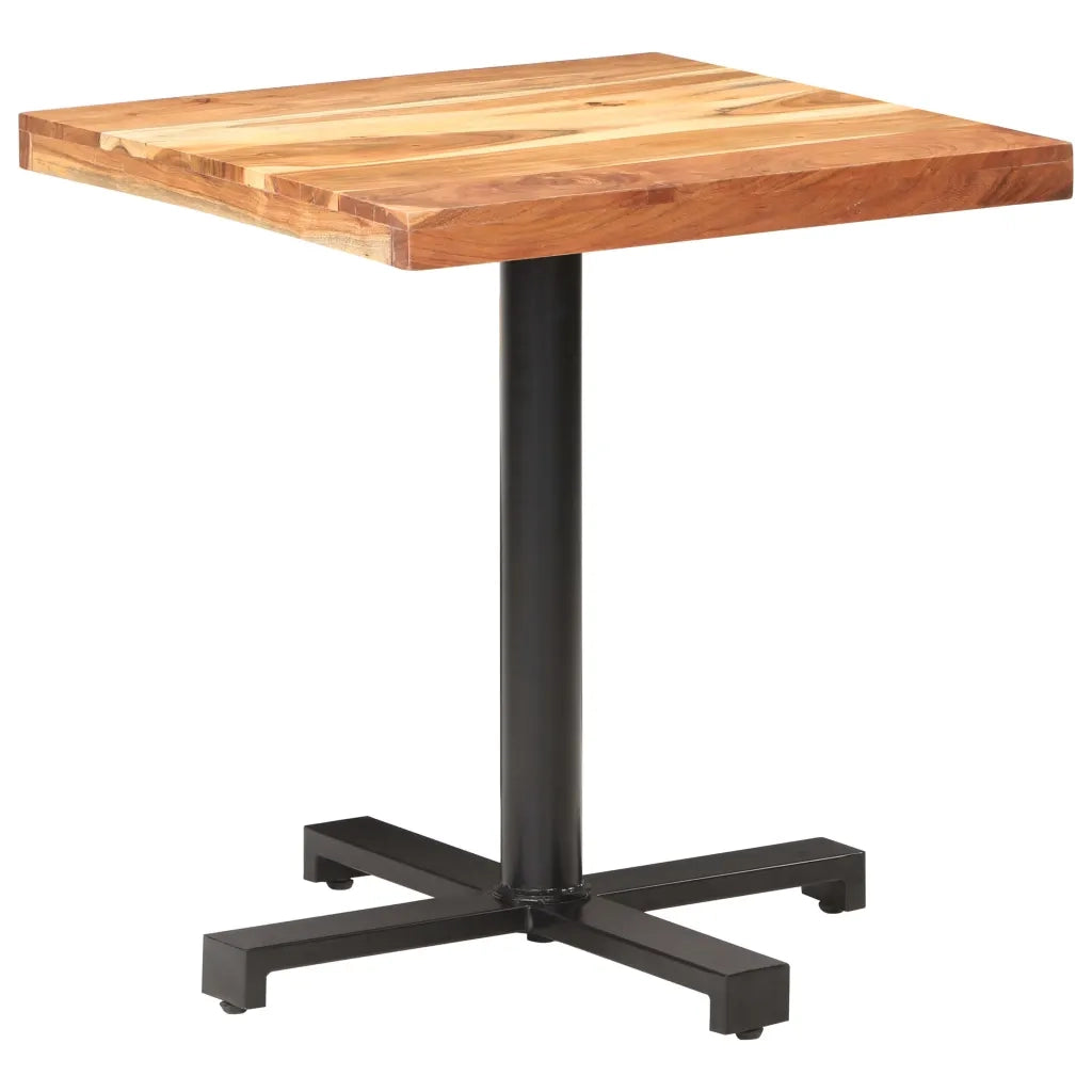Tavolino da Bistrot Quadrato 70x70x75 cm in Massello di Acacia 320278