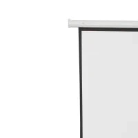 Schermo per Proiettore 120 Pollici Formato 4:3 Regolabile con Telecomando, Schermo di Proiezione Motorizzato Compatto, Installazione a Parete o Soffitto, 244x183 cm, Bianco