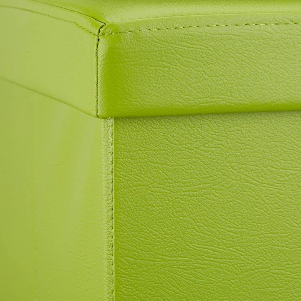 Pouf/sgabello pieghevole contenitore stabile materiale sintetico 38 cm verde 13_0002806_7