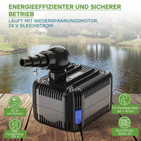 CDF-5800 24V DC Pompa laghetto 5000 l/h 40 W Protezione contro blocco e funzionamento a secco