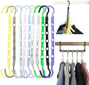 Multiportatili appesi per abbigliamento 10 pezzi - Organizer - Spazio risparmiato - Appesi per abbigliamento - Materiale PE - Asciugamento efficiente - Appeso per abbigliamento