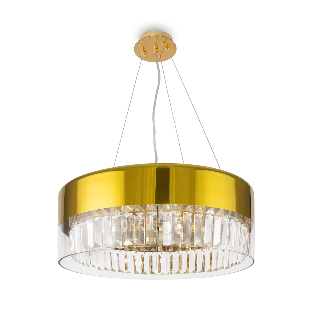 Maytoni Lampadario contemporaneo Wonderland 6 luci E14 oro acciaio vetro