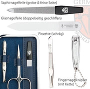 Set di manicure - Kit di cura ciglia, Strumenti di cura unghie in acciaio inossidabile 6