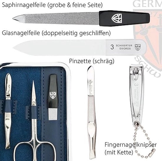 Set di manicure - Kit di cura ciglia, Strumenti di cura unghie in acciaio inossidabile 6