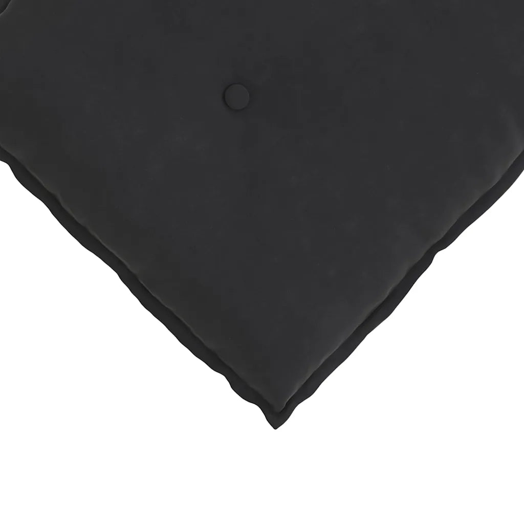 Cuscino per Schiena Nero 50 x 45 cm Tessuto in Cords 42014638