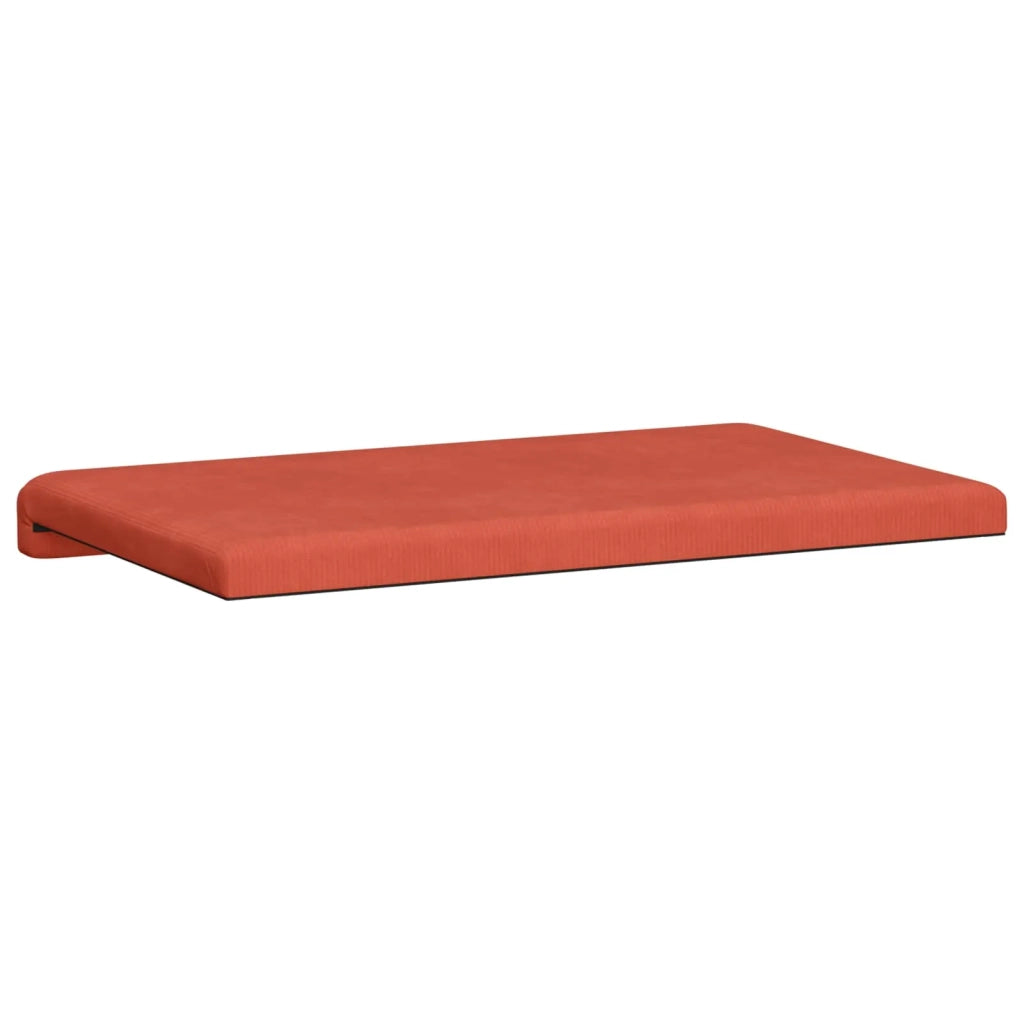 Cuscino per panchina corduroy Rosso Arancio Profondità 35 cm 42043218