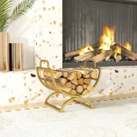 Portalegna per interni 46 x 36 x 41cm Oro