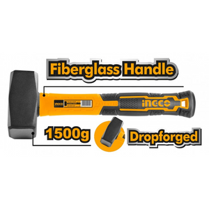 Mazza con impugnatura in vetroresina da 1500 grammi