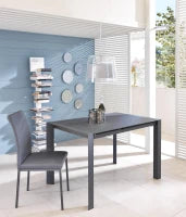 E-STYLO Tavolo allungabile moderno, perfetto per creare un elegante angolo degustazione o per arredare con stile cucine, sale da pranzo e open space, 80cm X 122/182cm H. 76cm