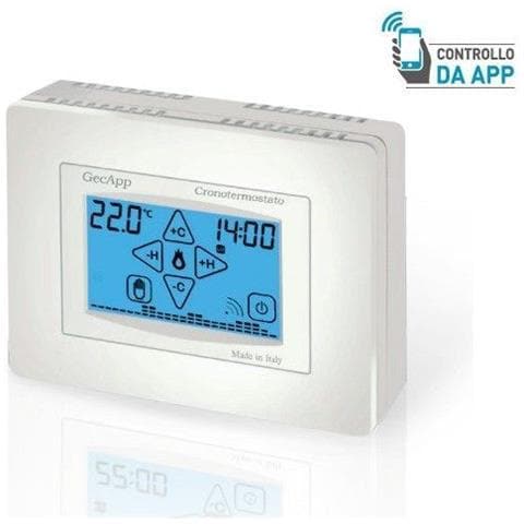 35262141 geca cronotermostato gsm touch screen gecapp, funziona con scheda sim telefonica - 35262141