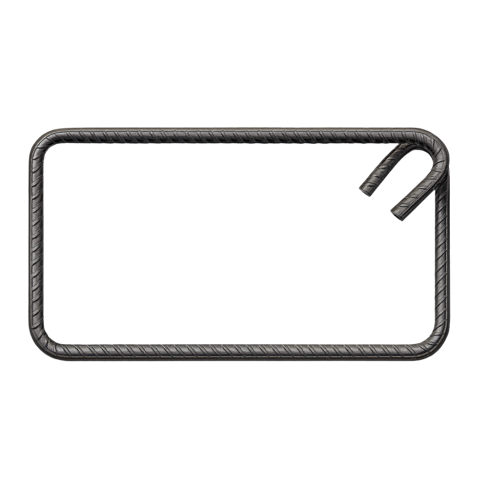 Staffa chiusa armatura ferro 20 x 40 cm strutture cemento confezione 1 pezzo