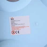 Vasino Per Bambini 6 Mesi-48 Mesi Antiscivolo Ippopotamo Blu (40x30x23cm)