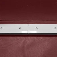 Tenda Parasole Retrattile con Angolazione Regolabile in Alluminio e Poliestere Impermeabilizzato 3.5 x 2.5 m, Rosso