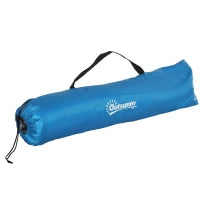 Tenda da Spiaggia Pop Up con Porta a Cerniera, in Poliestere e Fibra di Vetro, 220x173x120 cm, Blu Cielo e Grigio