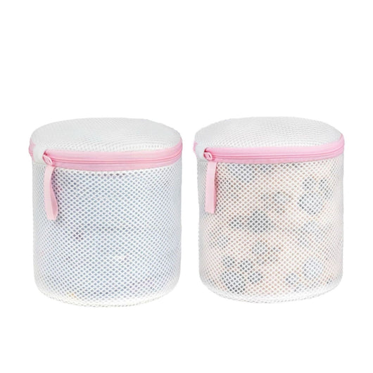 2pz Borse per bucato con zip a rete sacchetti per lavatrice 16x16  Art.59472