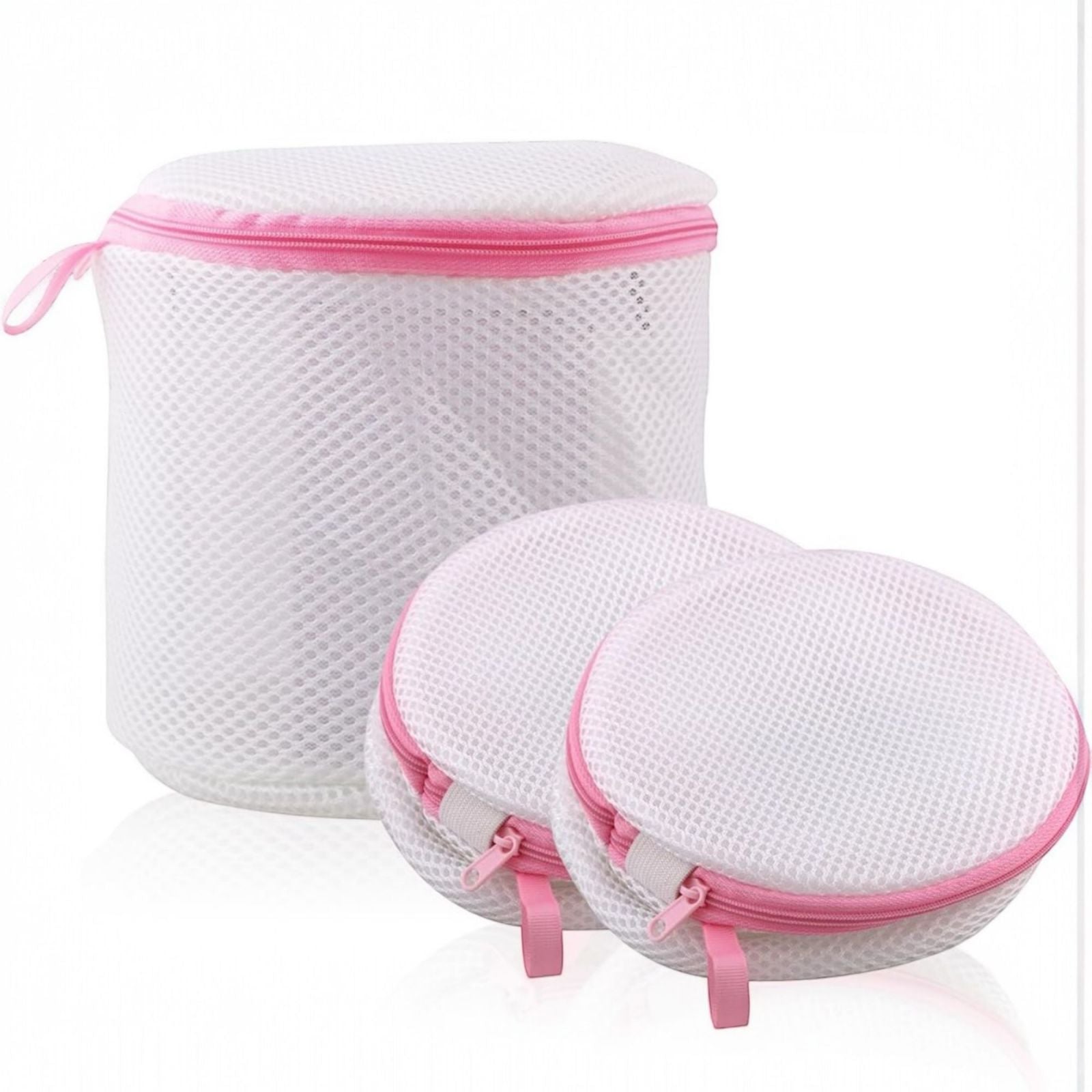 2pz Borse per bucato con zip a rete sacchetti per lavatrice 16x16  Art.59472