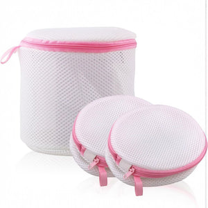 2pz Borse per bucato con zip a rete sacchetti per lavatrice 16x16  Art.59472