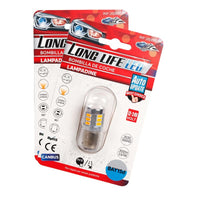 2 Pezzi Lampada LED BAY15D S25 P21/5W 18 SMD 3030 12V 24V 300lm 1W/2.5W Doppio Filamento Ambra Piedi Sfalsati