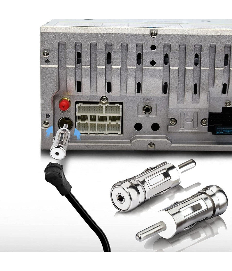 2pz Adattatore Antenna Autoradio Auto Universal Connettore Presa Iso A Spina Din         