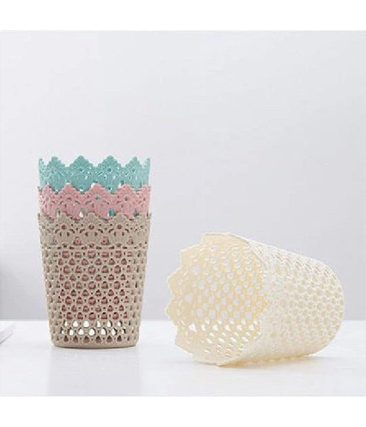 2pz Cestino Porta Oggetti Organizzatore Casa Cesto In Plastica à¸14x17.6 Cm 79477         