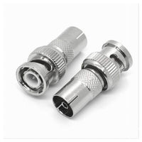 2pz Connettore Adattatore Bnc Maschio Ad Antenna Femmina Videosorveglianza C-082         