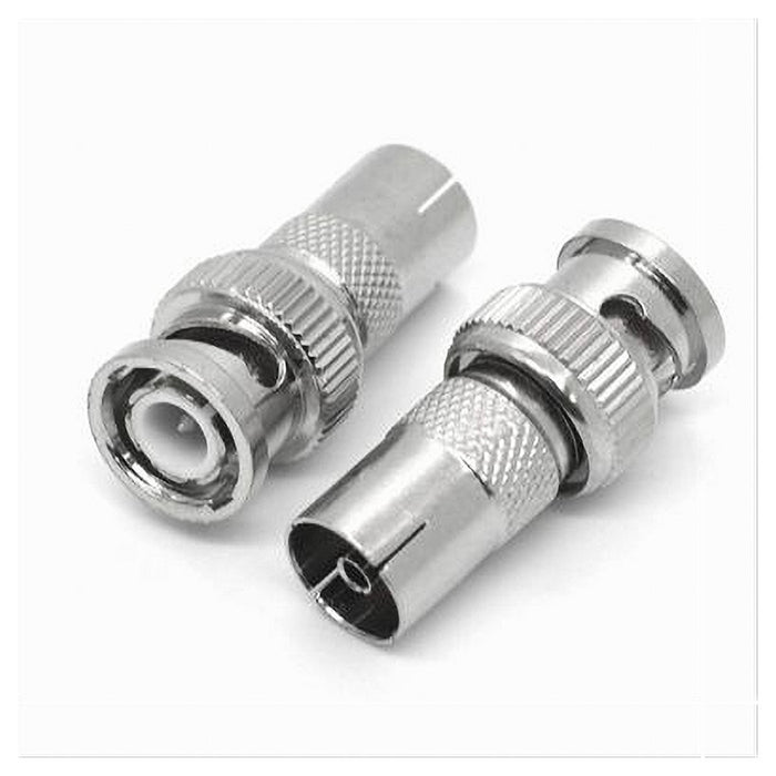 2pz Connettore Adattatore Bnc Maschio Ad Antenna Femmina Videosorveglianza C-082         