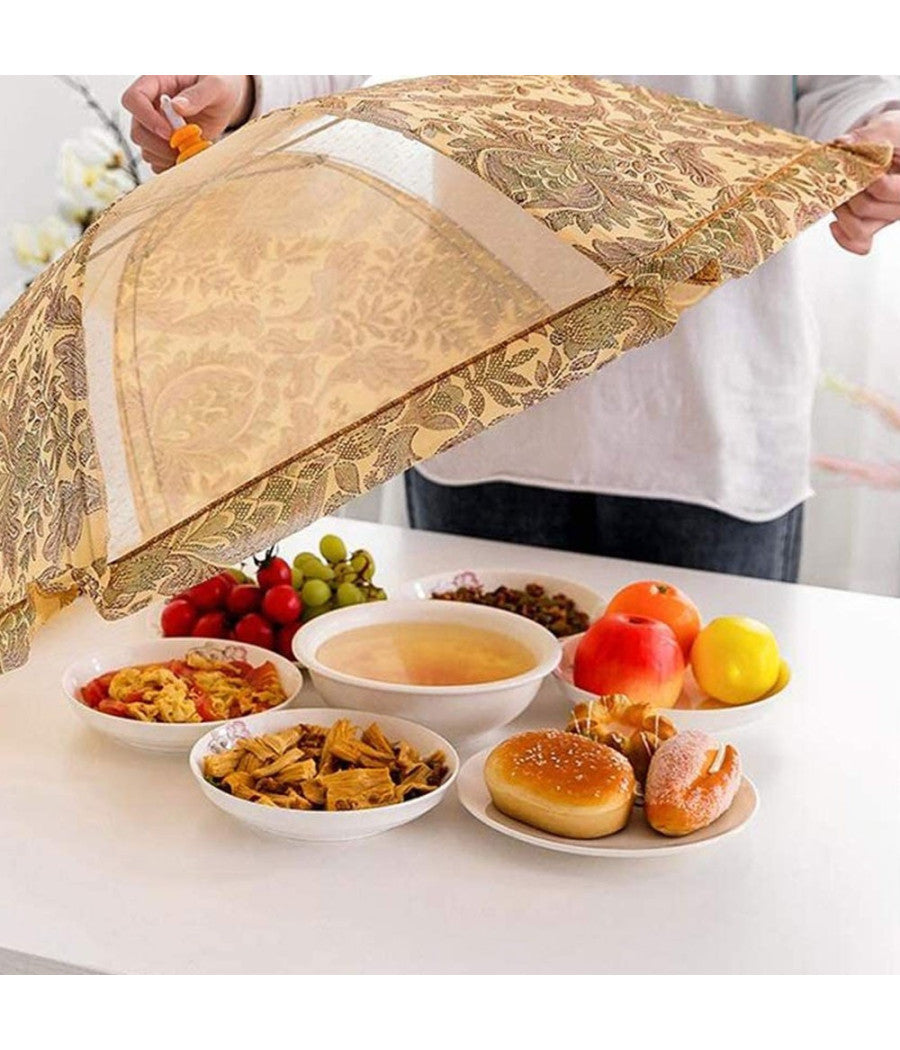 2pz Copertura Pieghevole Tenda A Rete Anti Polvere Insetti Per Alimentari 60 Cm         