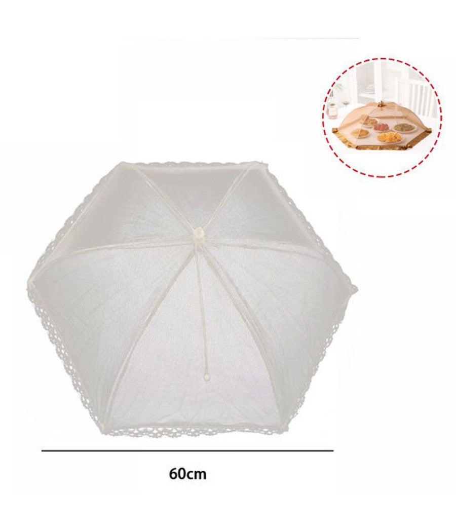 2pz Copertura Pieghevole Tenda A Rete Anti Polvere Insetti Per Alimentari 60 Cm         