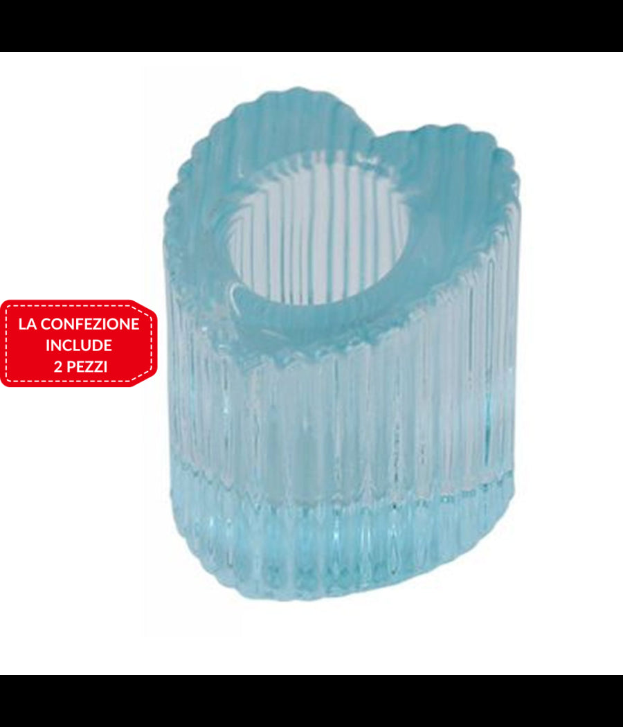 2pz Porta Candela Lanterna Cuore Bomboniera Matrimonio Decorazione Tea Light 5x5         