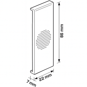 Cover suoneria bticino living now 1 modulo design elegante e funzionale *** colore bianco, confezione 1