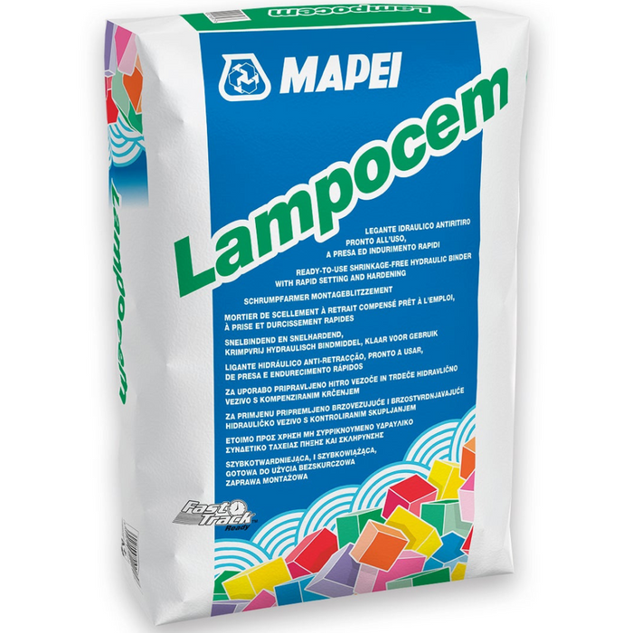 Kit ancoraggi rapidi riparazioni cemento rapido 25 kg guanti xl secchio d 36 cm