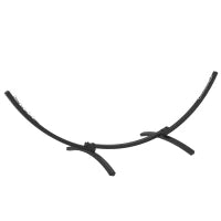 Supporto per Amaca in Metallo Robusto, Rivestimento in Resina Epossidica, Lunghezza 360 cm per Amache da 270 a 330 cm, Grigio