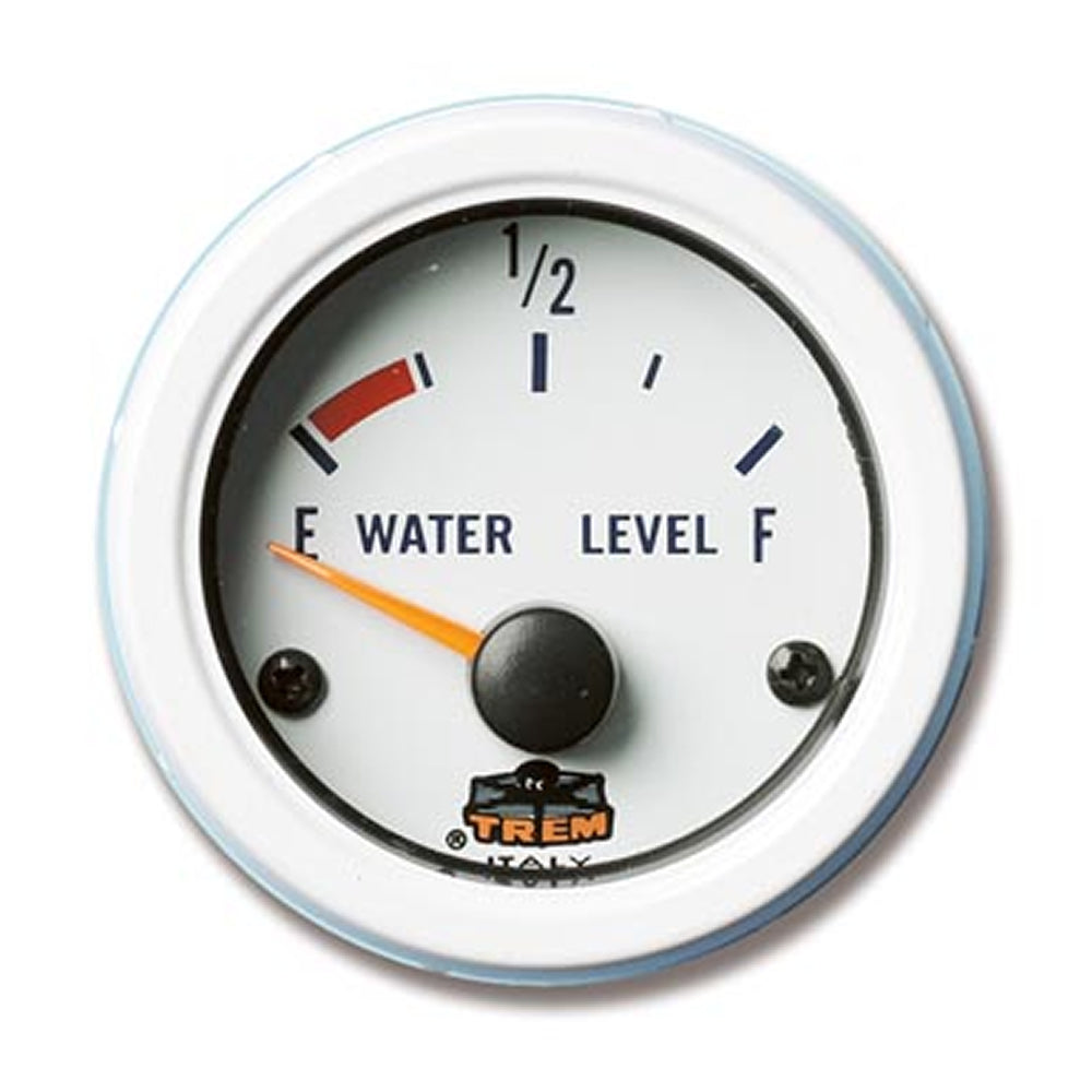 Indicatore livello acqua e carburante 10-180 ohms 12v bianco per barca
