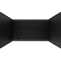 Caminetto a Bioetanolo 2Side 1000 Slim Vert da Incasso con due facciate - Nero Opaco, con Vetro, Bruciatore 1L, Design Moderno