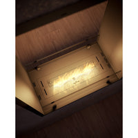 Caminetto a Bioetanolo 2Side 1000 Slim Vert da Incasso con due facciate - Nero Opaco, con Vetro, Bruciatore 1L, Design Moderno