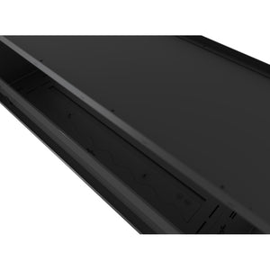 Caminetto a Bioetanolo 2Side 1200 Slim da Incasso con due facciate - Nero Opaco, con Vetro, Bruciatore 4L, Design Moderno