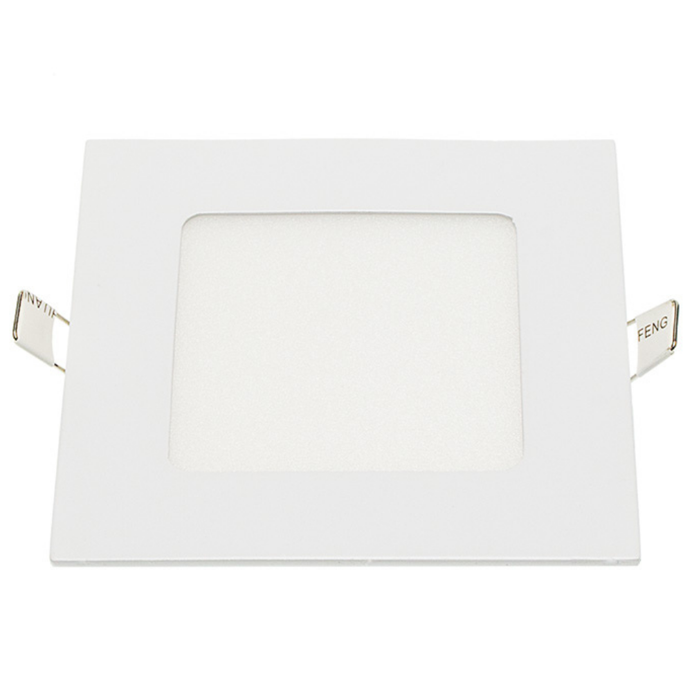 Pannello led incasso 11cm 6watt slim quadro soffitto alimentatore incluso *** temperatura colore lampada 4500k bianco...