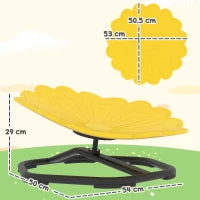 Sedia girevole sensoriale per bambini, sedile girevole per l'allenamento dell'equilibrio e della coordinazione, giallo