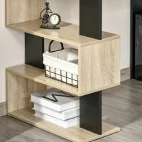 Scrivania con Libreria per Camera, Scrivania Ufficio, Scrivania Porta PC in Legno Multicolore, 120x60x148cm