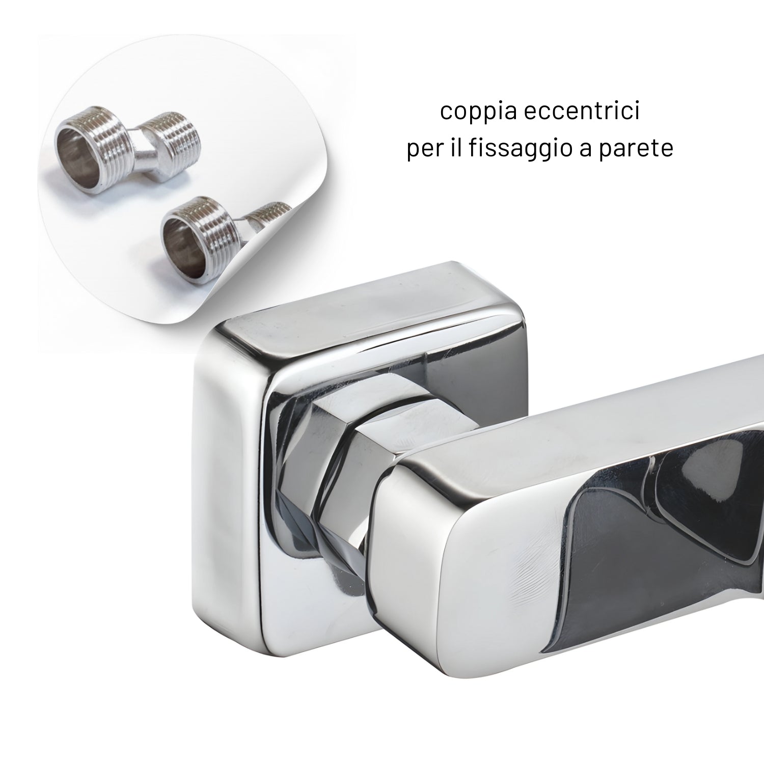 Miscelatore esterno vasca francia con deviatore rubinetto monocomando cromato ogomondo *** confezione 1