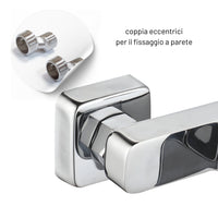 Miscelatore esterno vasca francia con deviatore rubinetto monocomando cromato ogomondo *** confezione 1