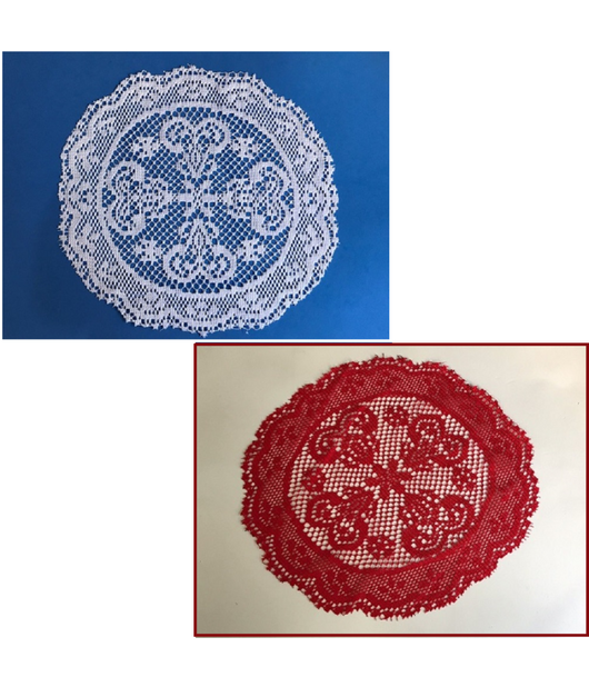 2x Centrotavola Centrino Sottopiatto Per Decorazioni Bomboniere Centrino Rotondo         