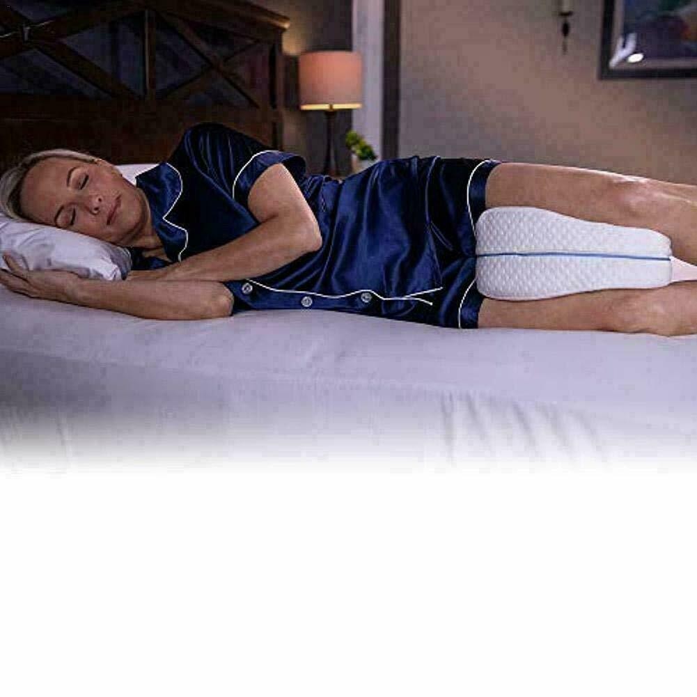 2x LEG PILLOW CUSCINO PER DORMIRE GAMBE SCHIENA MEMORY FOAM SUPPORTO ORTOPPEDICO - ZENCOCCO
