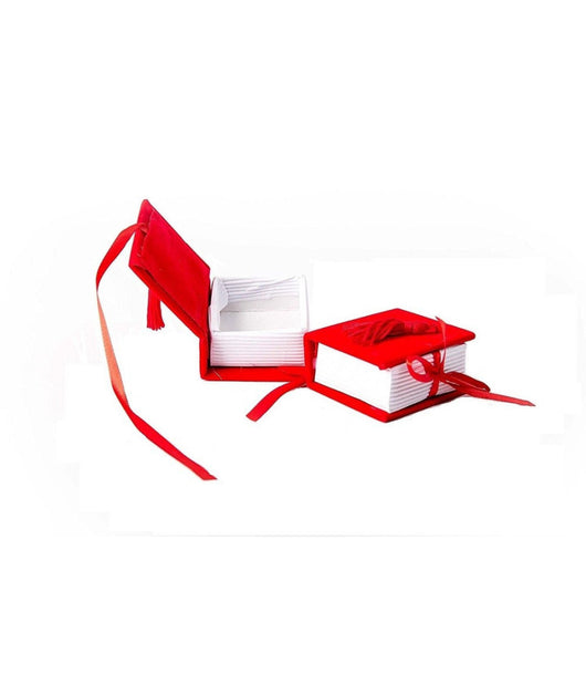 2x Scatolino Porta Confetti Per Laurea Bomboniera Libro Rosso Decorazioni Eventi         