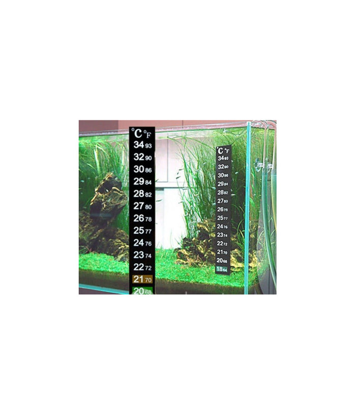 2x Termometro Di Precisione Adesivo Vetro Acquario Marino Dolce Acqua Terrario         